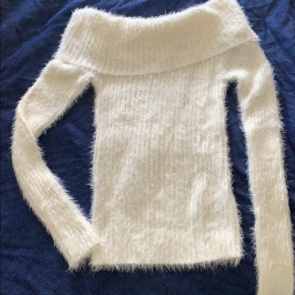 Off shoulder sweater